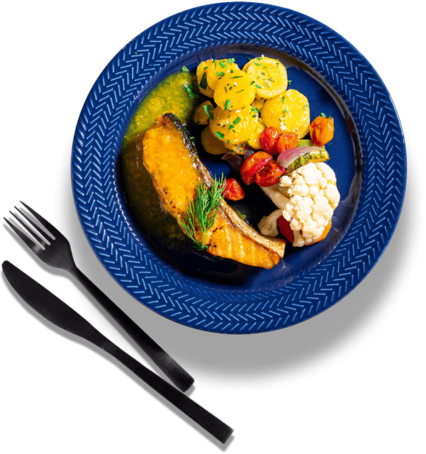 Prato Raiz com ingredientes naturais